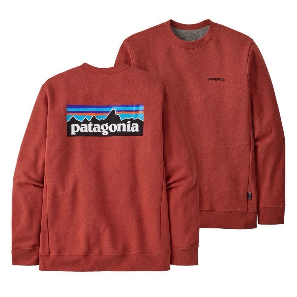 Patagonia P-6 Logo Uprisal Crew Sweatshirt Red XL NWT IN PACKAGE